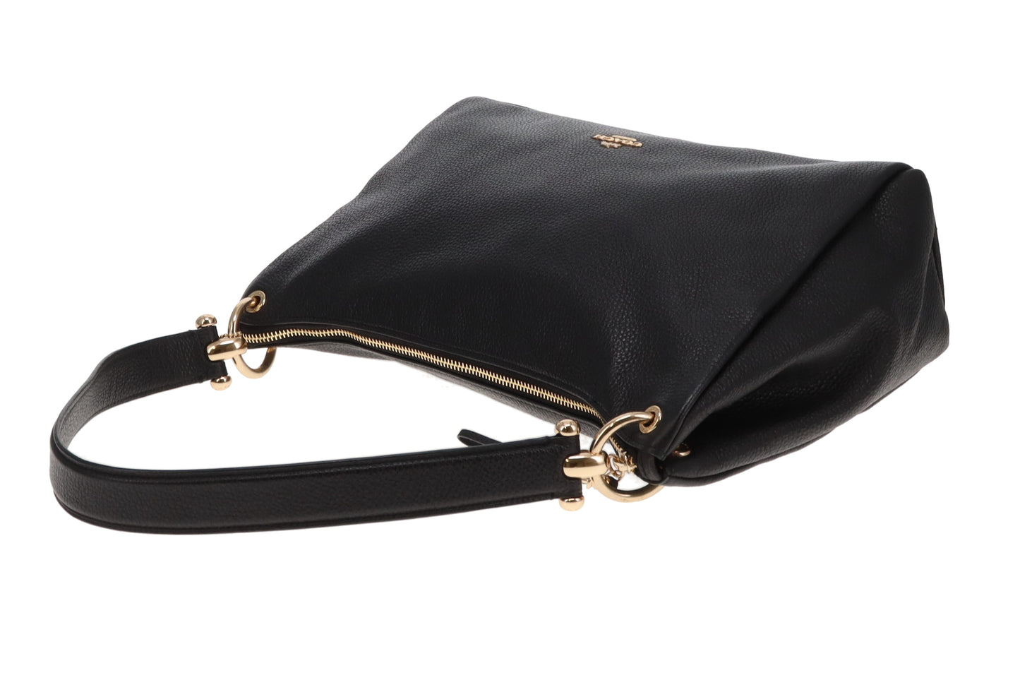 Coach Mia Shoulder Bag In Black Grained Leather