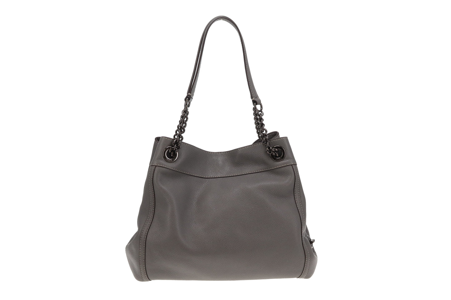 Coach Edie Turnlock In Grey