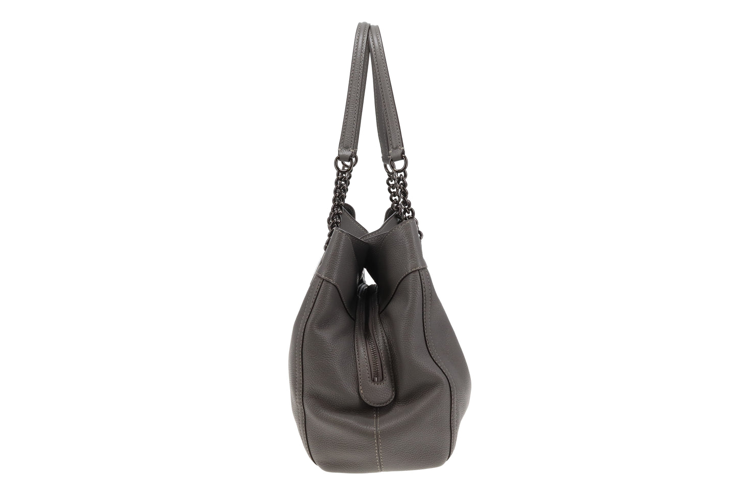 Coach Edie Turnlock In Grey