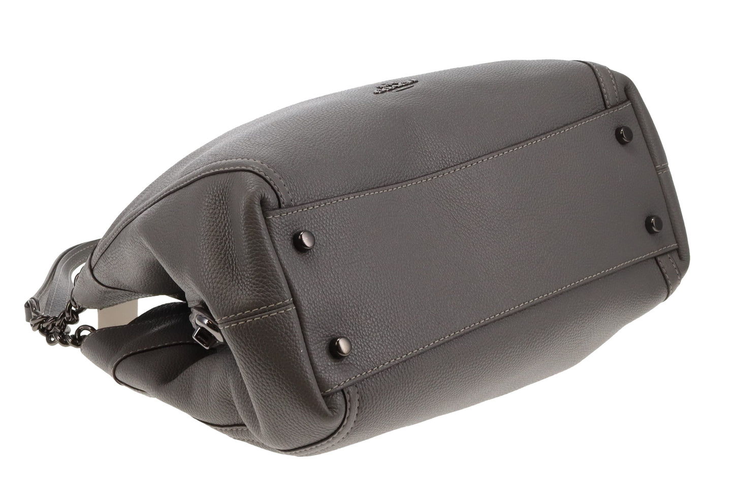 Coach Edie Turnlock In Grey