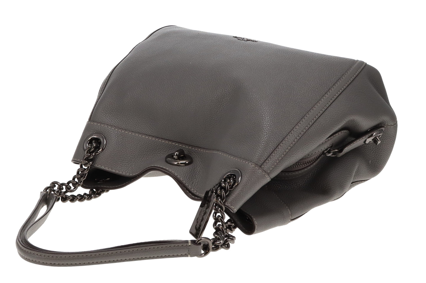 Coach Edie Turnlock In Grey