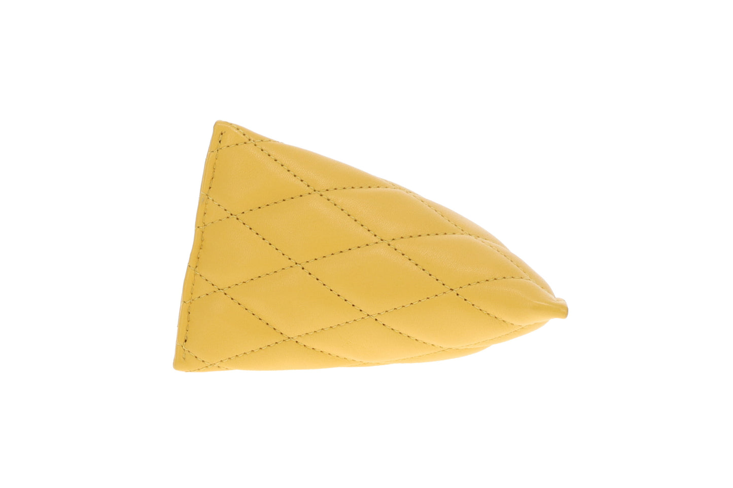 Saint Laurent Berlingo Charm Key Pouch Yellow Lambskin
