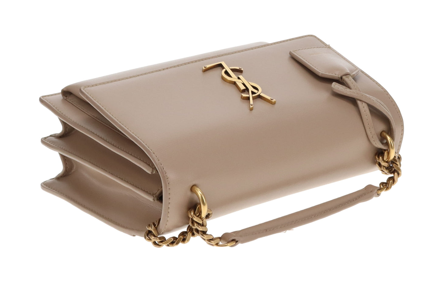 Saint Laurent Sunset Medium Beige With Gold Hardware