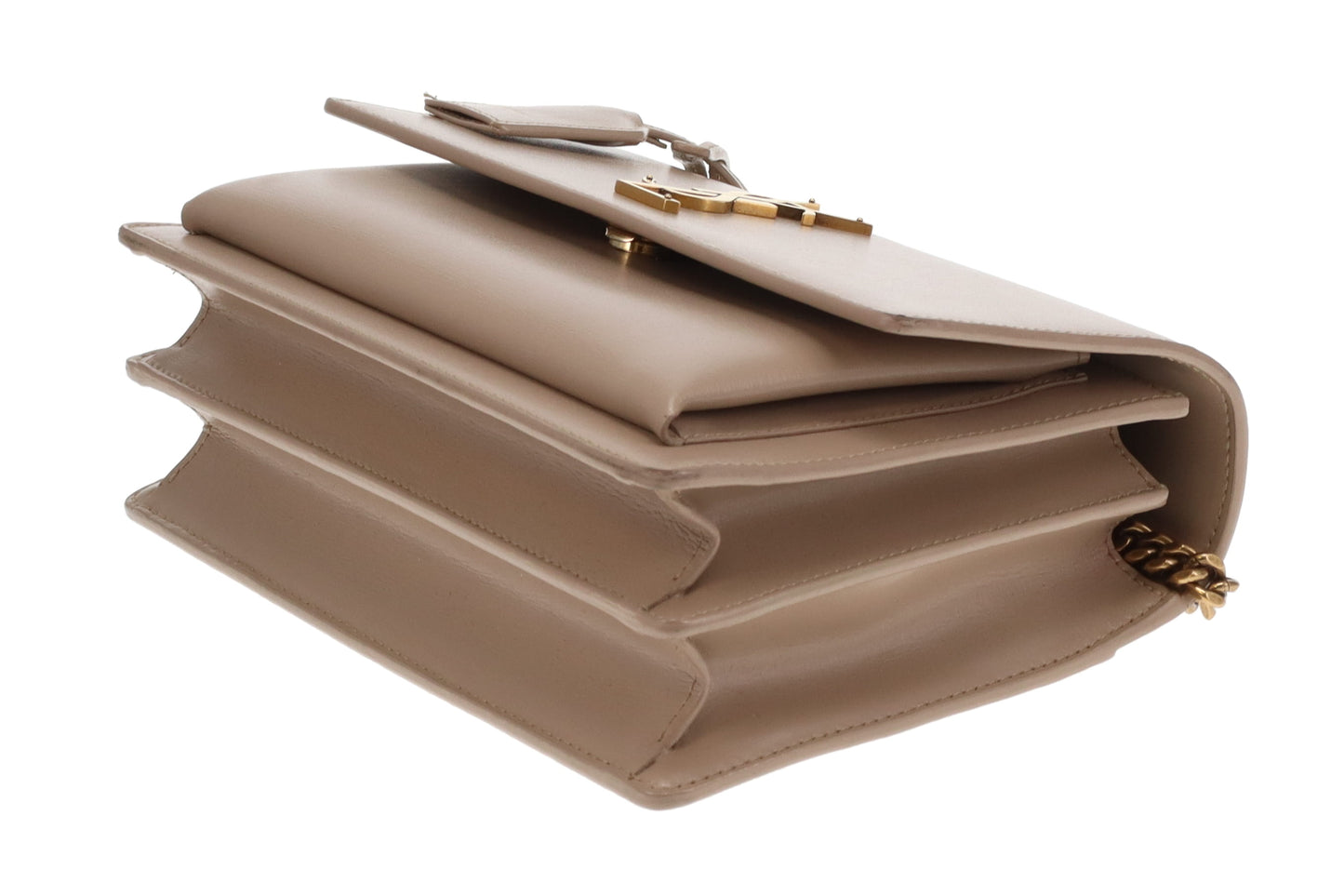 Saint Laurent Sunset Medium Beige With Gold Hardware