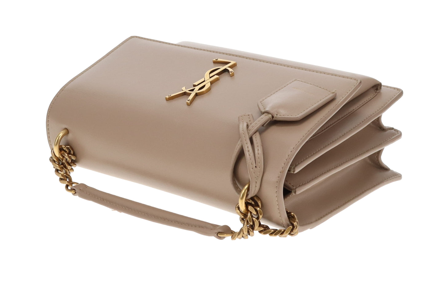 Saint Laurent Sunset Medium Beige With Gold Hardware