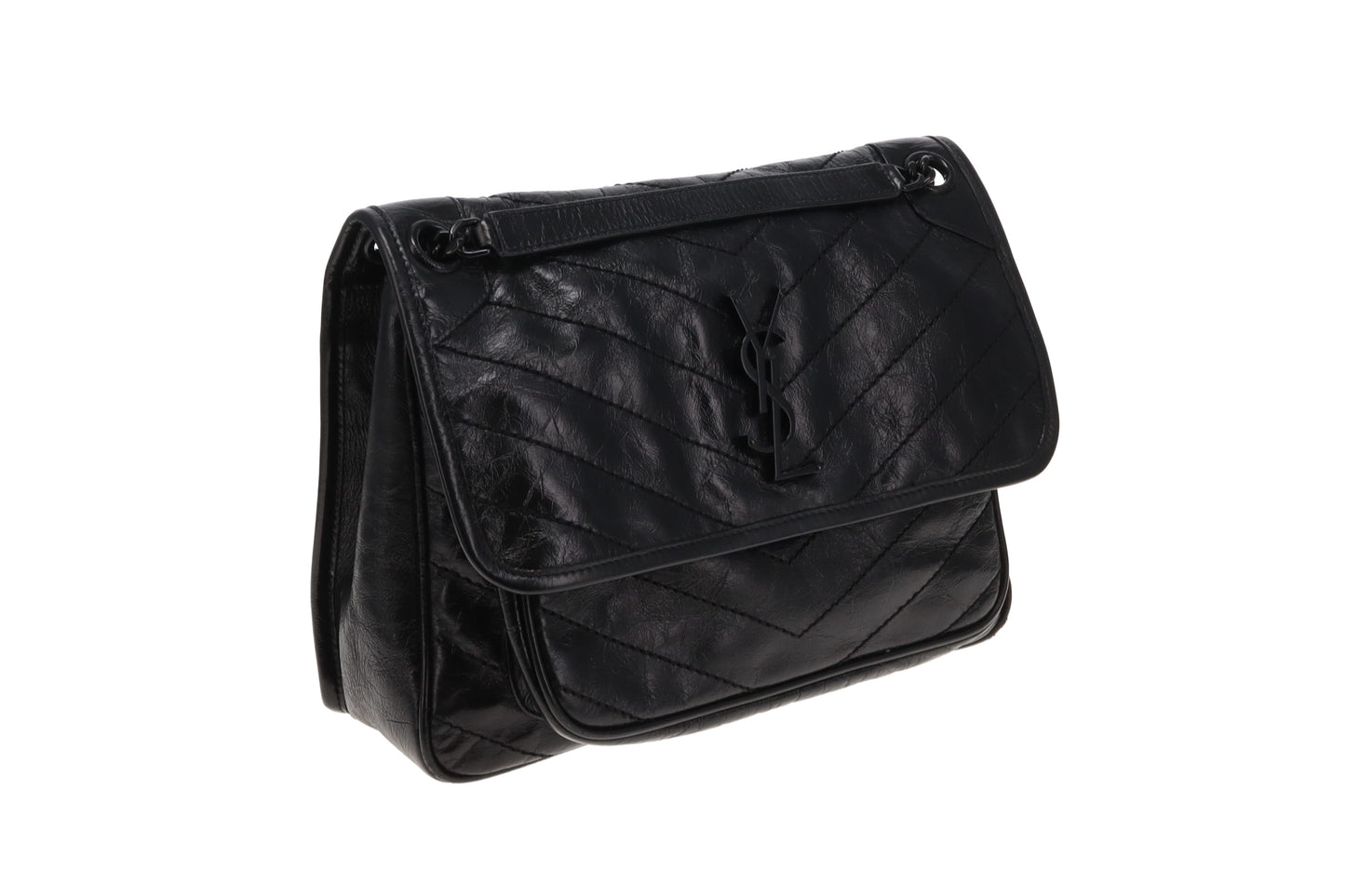 Saint Laurent Niki In Black Shiny Calfskin