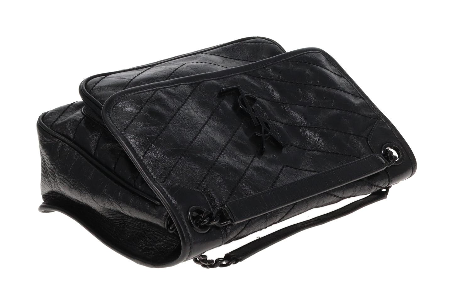 Saint Laurent Niki In Black Shiny Calfskin