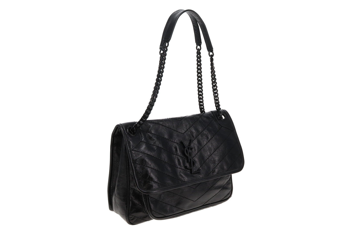 Saint Laurent Niki In Black Shiny Calfskin