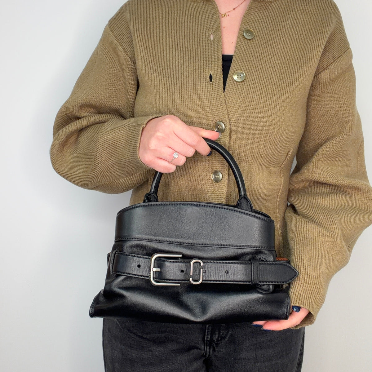 Marc Jacobs The Dakota Satchel Black Leather