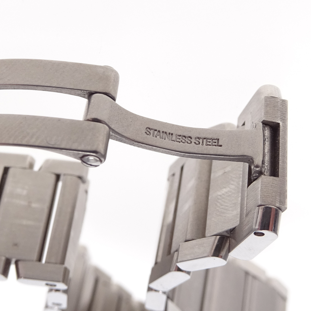 Cartier Tank Watch Medium Model Stainless Steel and Diamond (quartz movement)