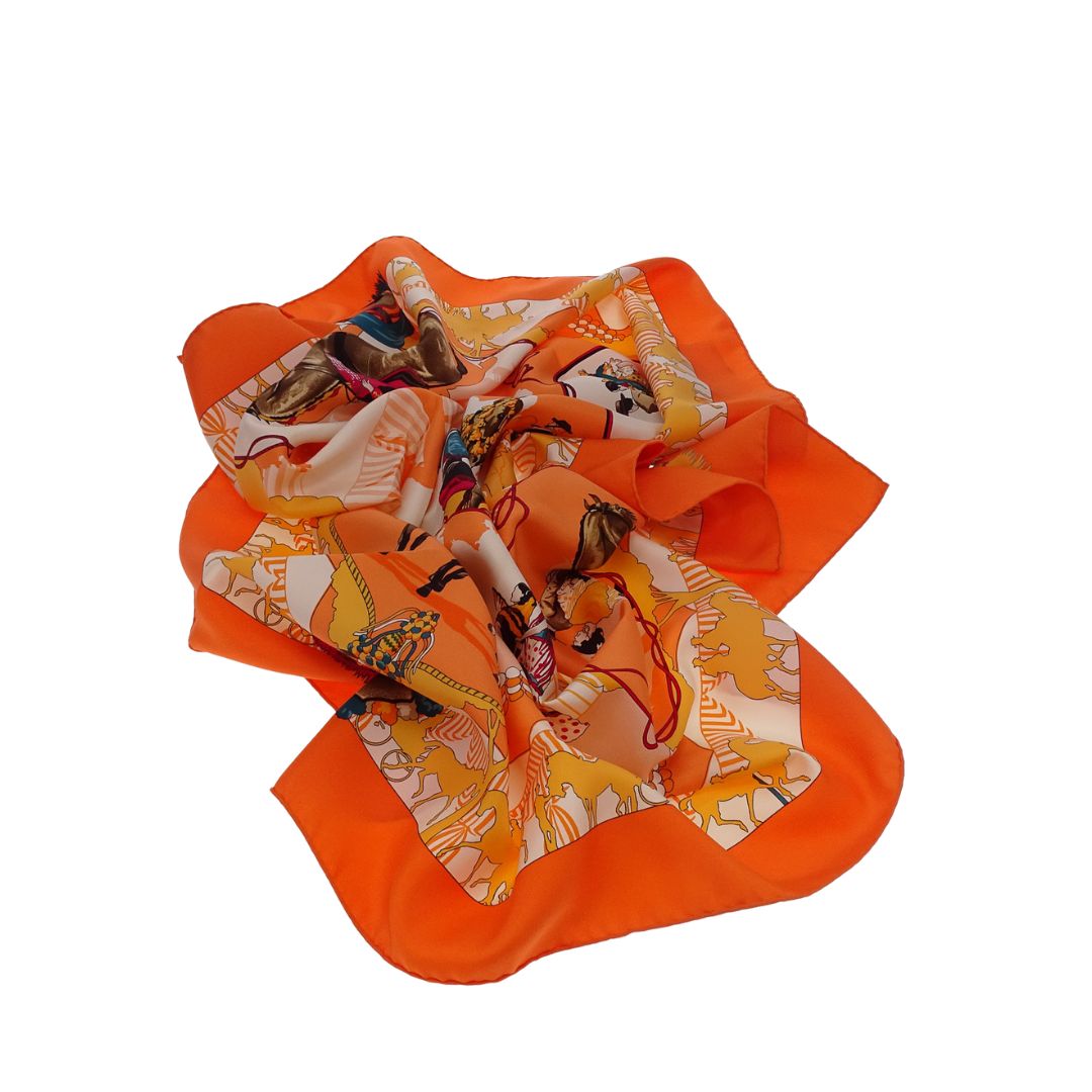 Hermes Feria de Sevilla Scarf  90x90cm 100% Silk