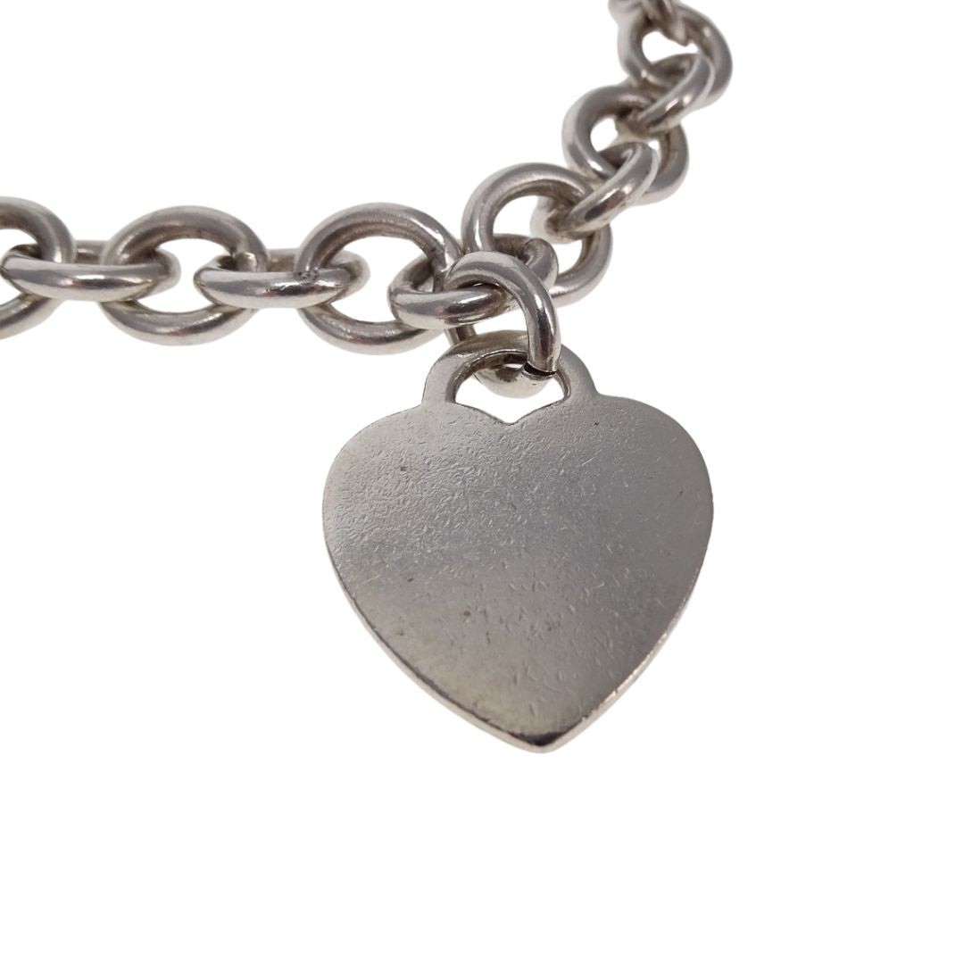 Tiffany & Co Blank Heart Tag Choker RTT Sterling Silver