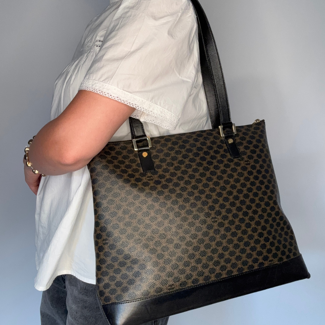 Celine Macadam Triomphe Vintage Tote Bag