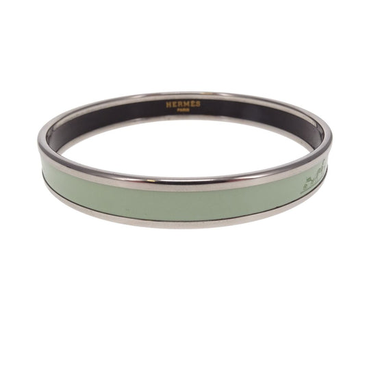 Hermes Printed Enamel Bangle Narrow Turqouise Small