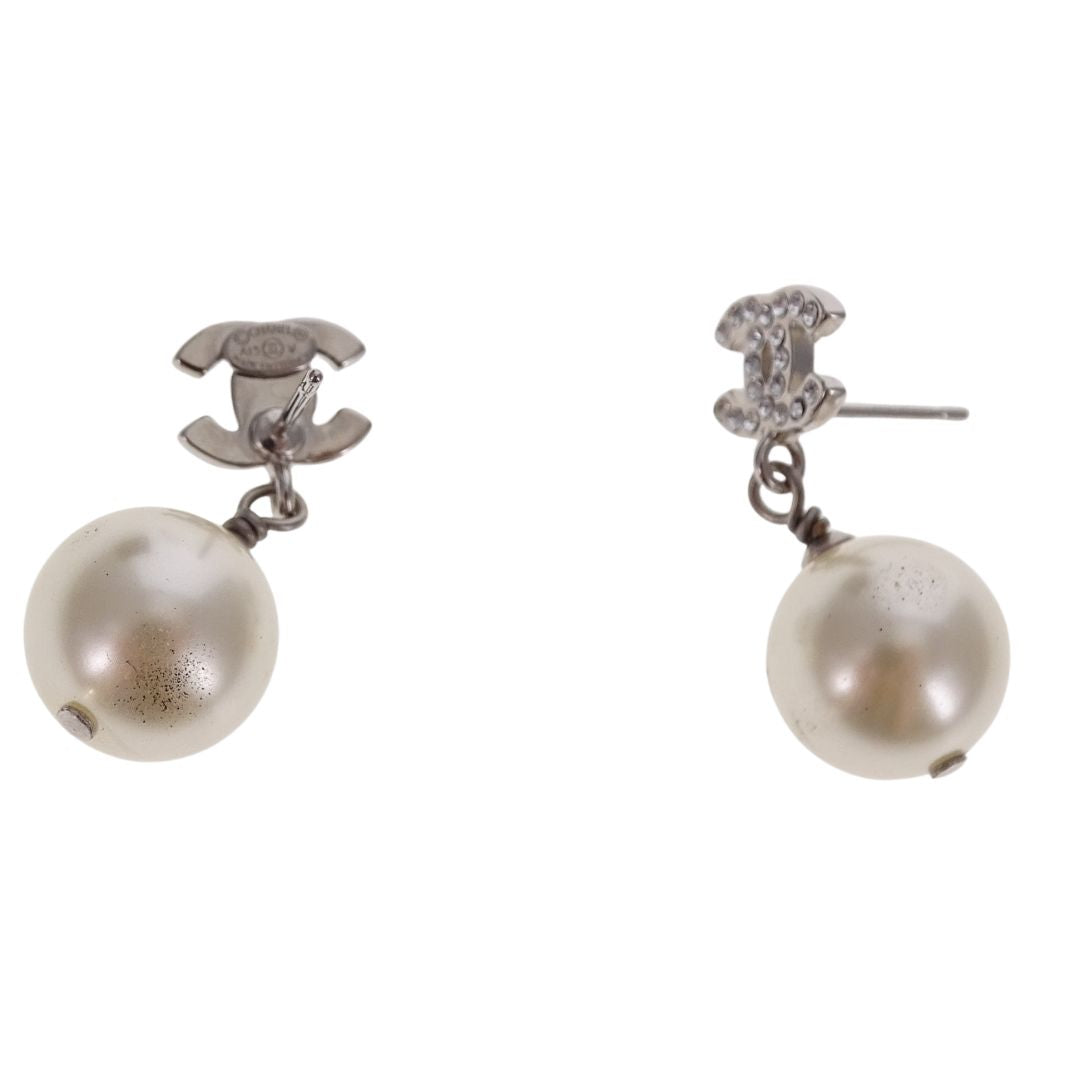 Chanel CC and Pearl Drop Earrings 2015