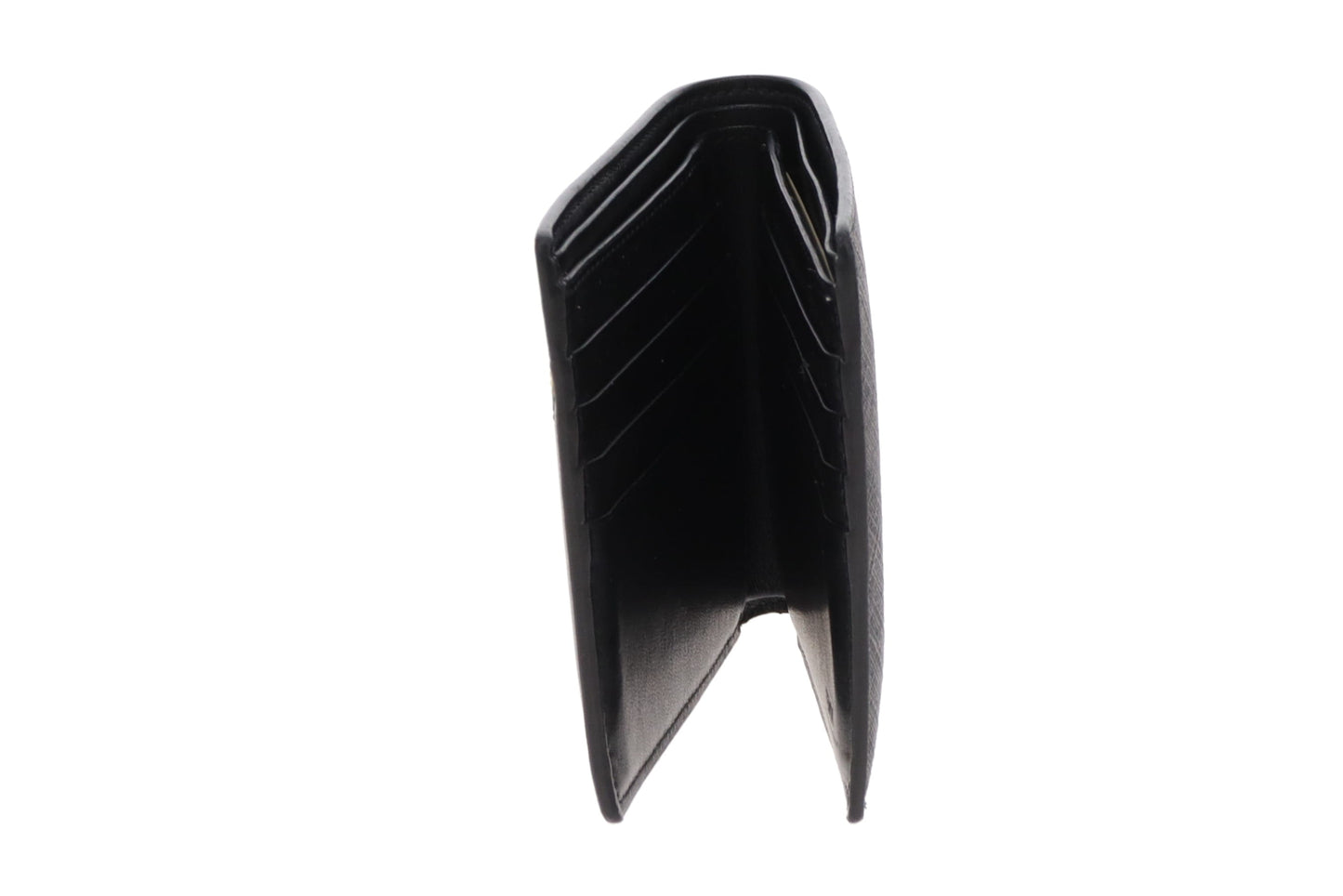 Fendi Grey Zucca with Yellow/Black Leather Folded Wallet