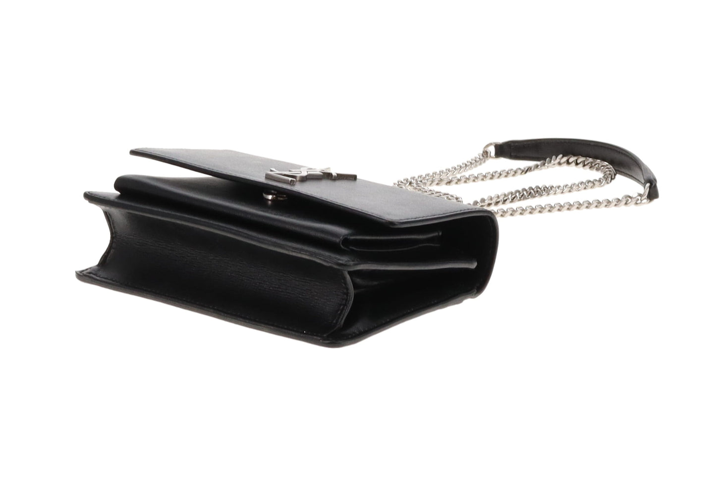 Saint Laurent Sunset Black Leather SHW Mini Bag 2017