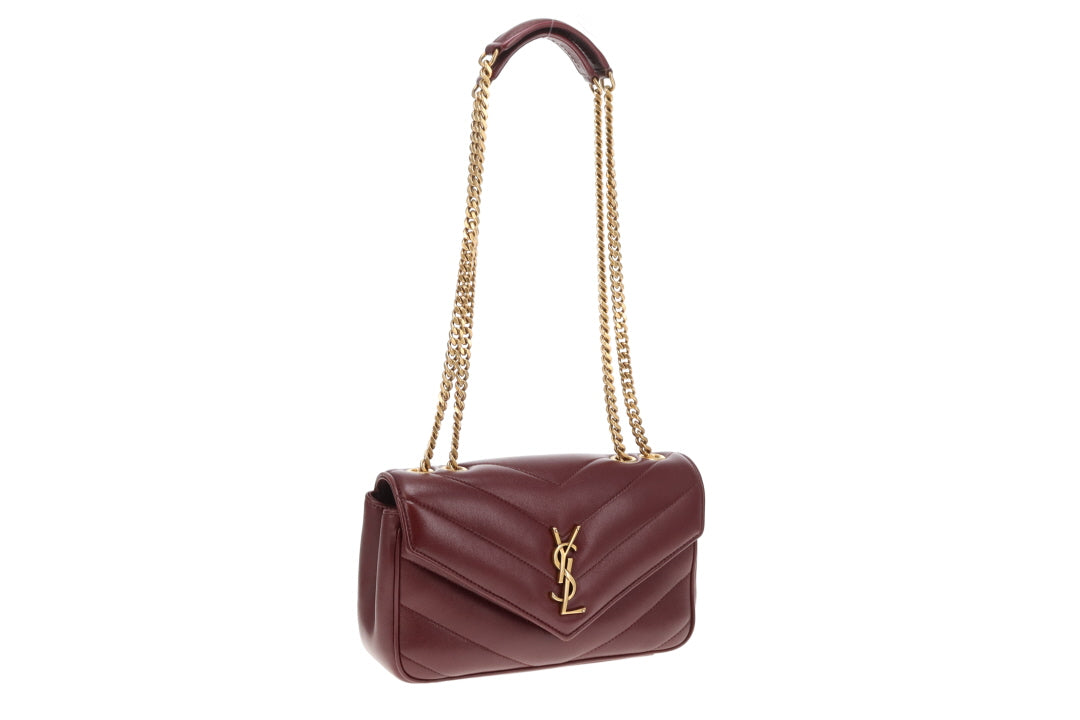 Saint Laurent Loulou Small NM Rouge Cabernet GHW 2025