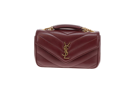 Saint Laurent Loulou Small NM Rouge Cabernet GHW 2025