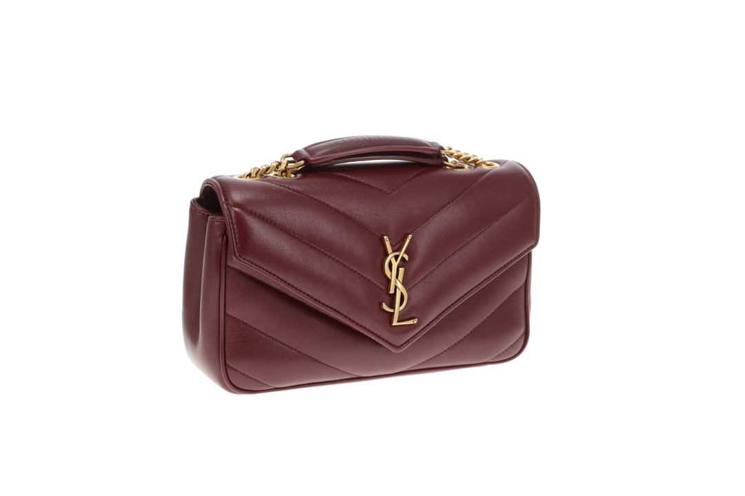 Saint Laurent Loulou Small NM Rouge Cabernet GHW 2025