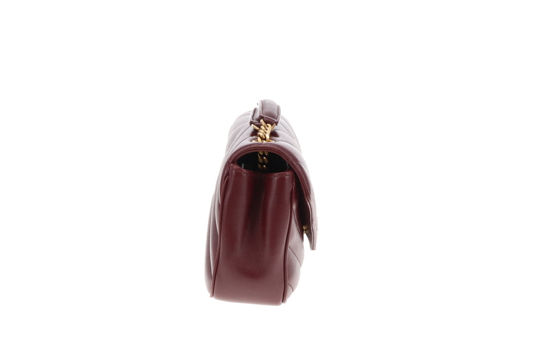 Saint Laurent Loulou Small NM Rouge Cabernet GHW 2025