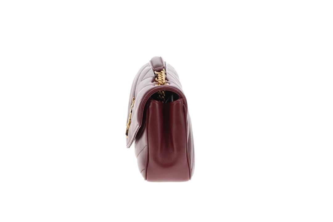 Saint Laurent Loulou Small NM Rouge Cabernet GHW 2025