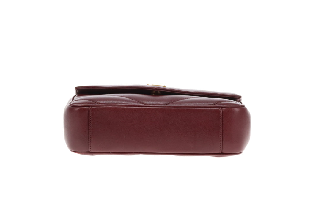 Saint Laurent Loulou Small NM Rouge Cabernet GHW 2025