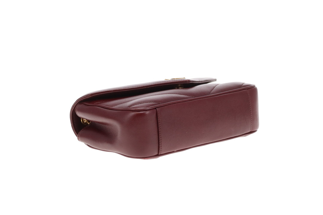 Saint Laurent Loulou Small NM Rouge Cabernet GHW 2025