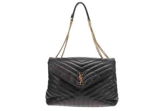 Saint Laurent Loulou Large Black GHW 2018