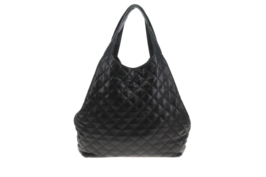 Saint Laurent Icare Tote Black Gold HW