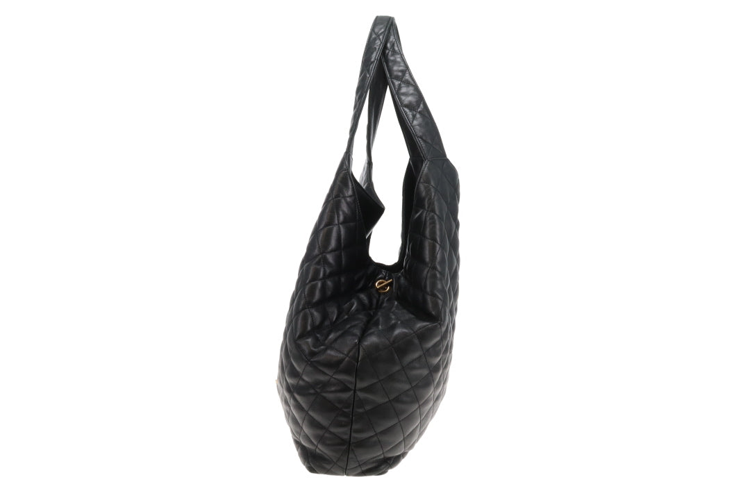 Saint Laurent Icare Tote Black Gold HW