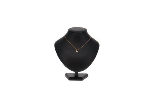 Tiffany & Co 18K Gold Elsa Peretti Open Heart 11mm Necklace