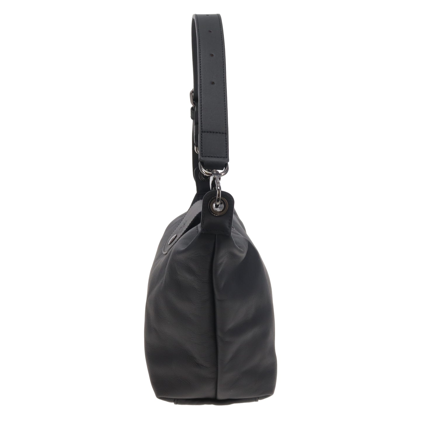 Longchamp Xtra Hobo M Black Leather 2x Straps