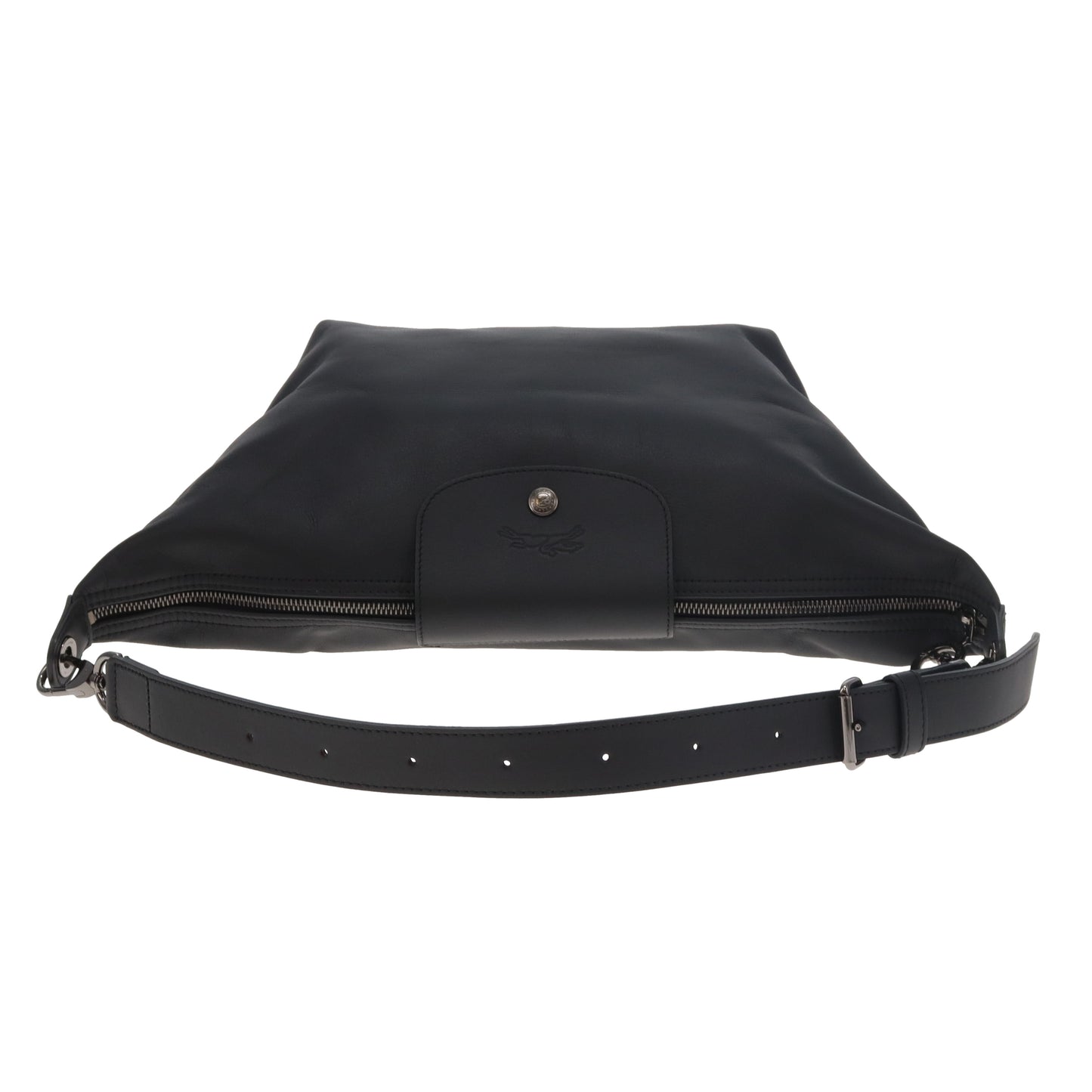 Longchamp Xtra Hobo M Black Leather 2x Straps