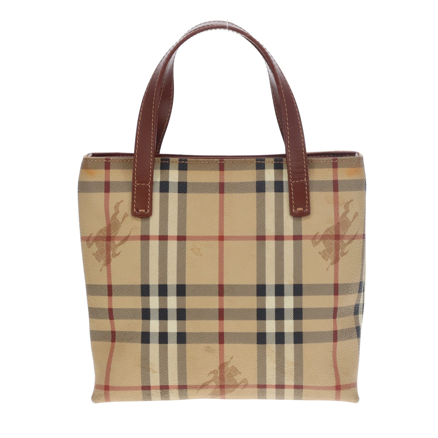 Burberry Tote Mini Haymarket Check and Leather