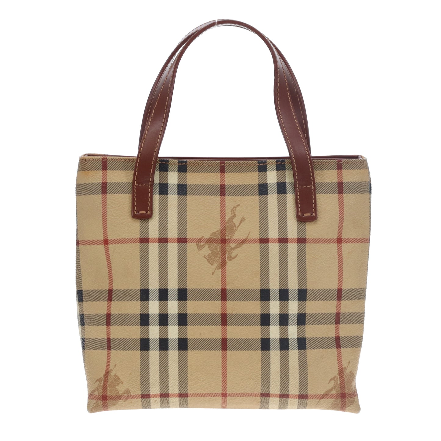Burberry Tote Mini Haymarket Check and Leather