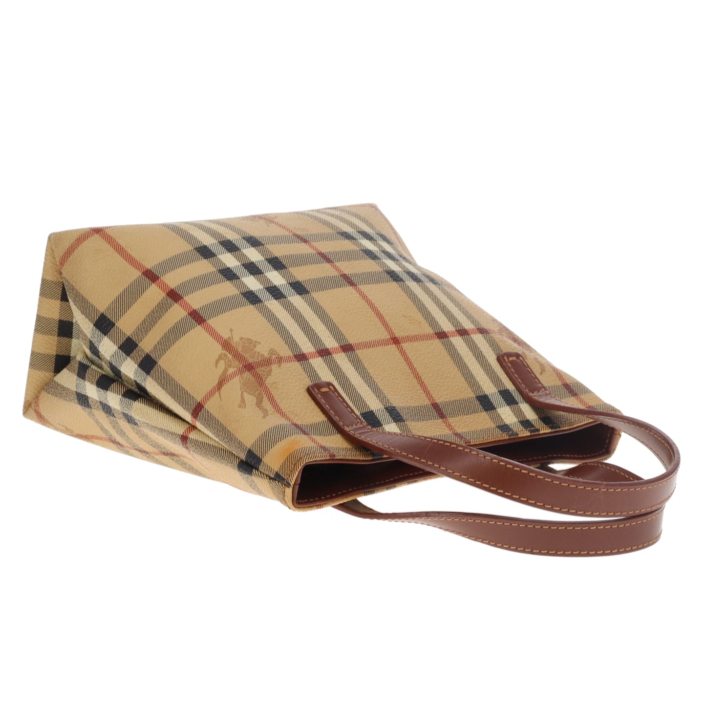 Burberry Tote Mini Haymarket Check and Leather