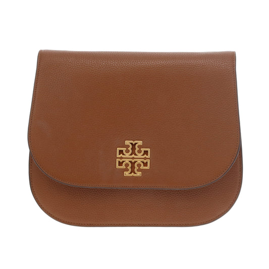 Tory Burch Britten Saddle Bag Tan GHW