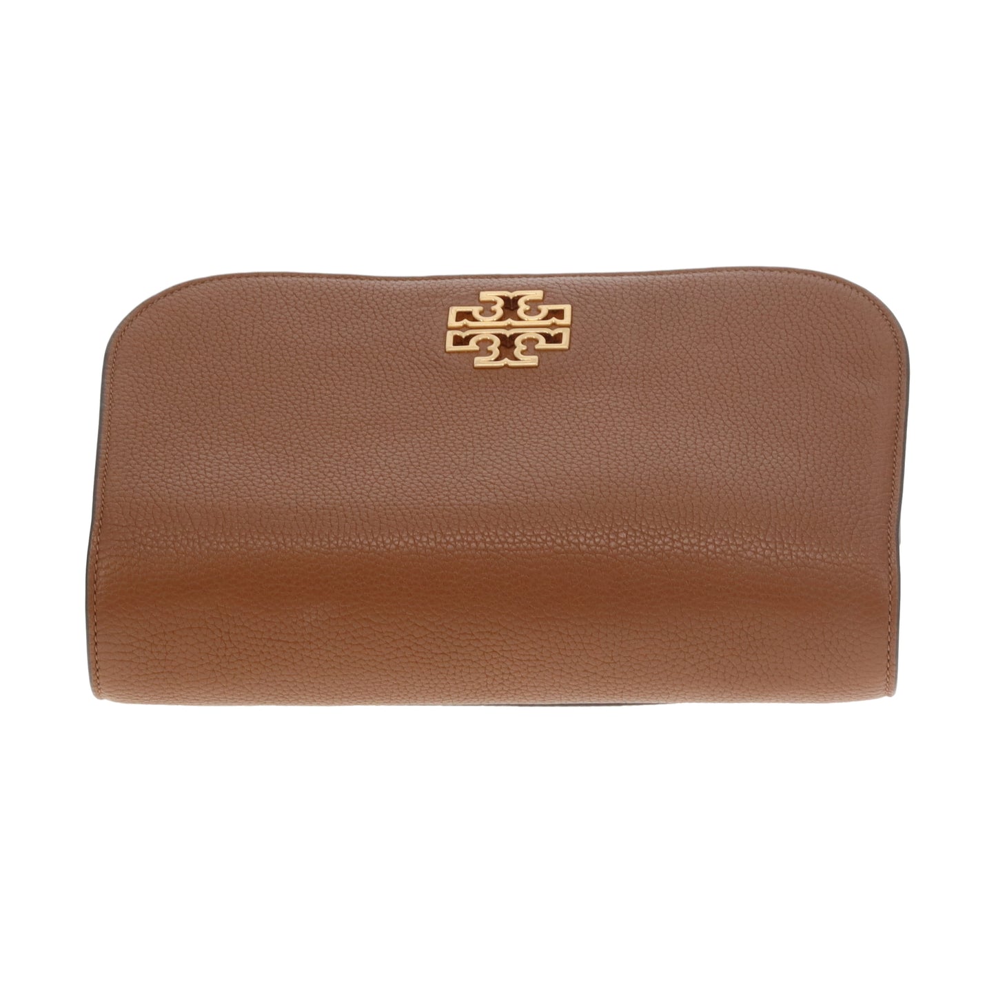 Tory Burch Britten Saddle Bag Tan GHW
