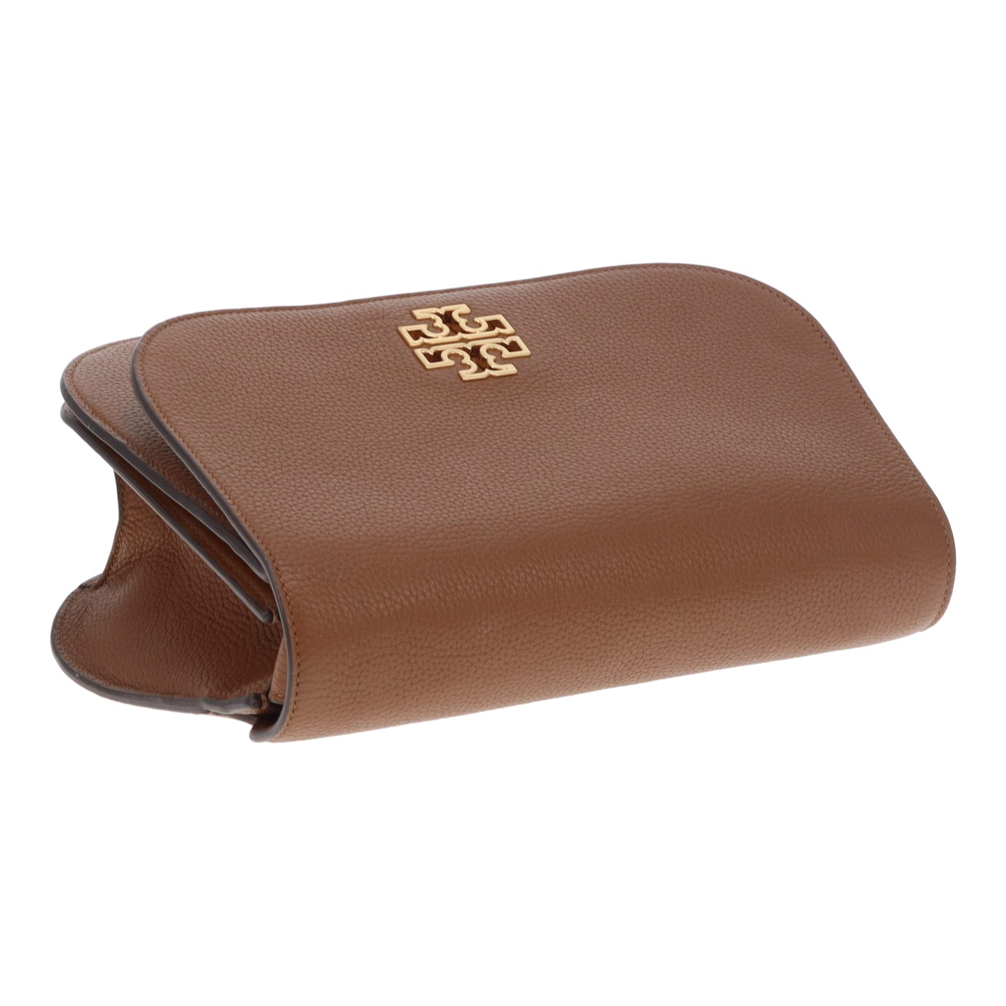 Tory Burch Britten Saddle Bag Tan GHW