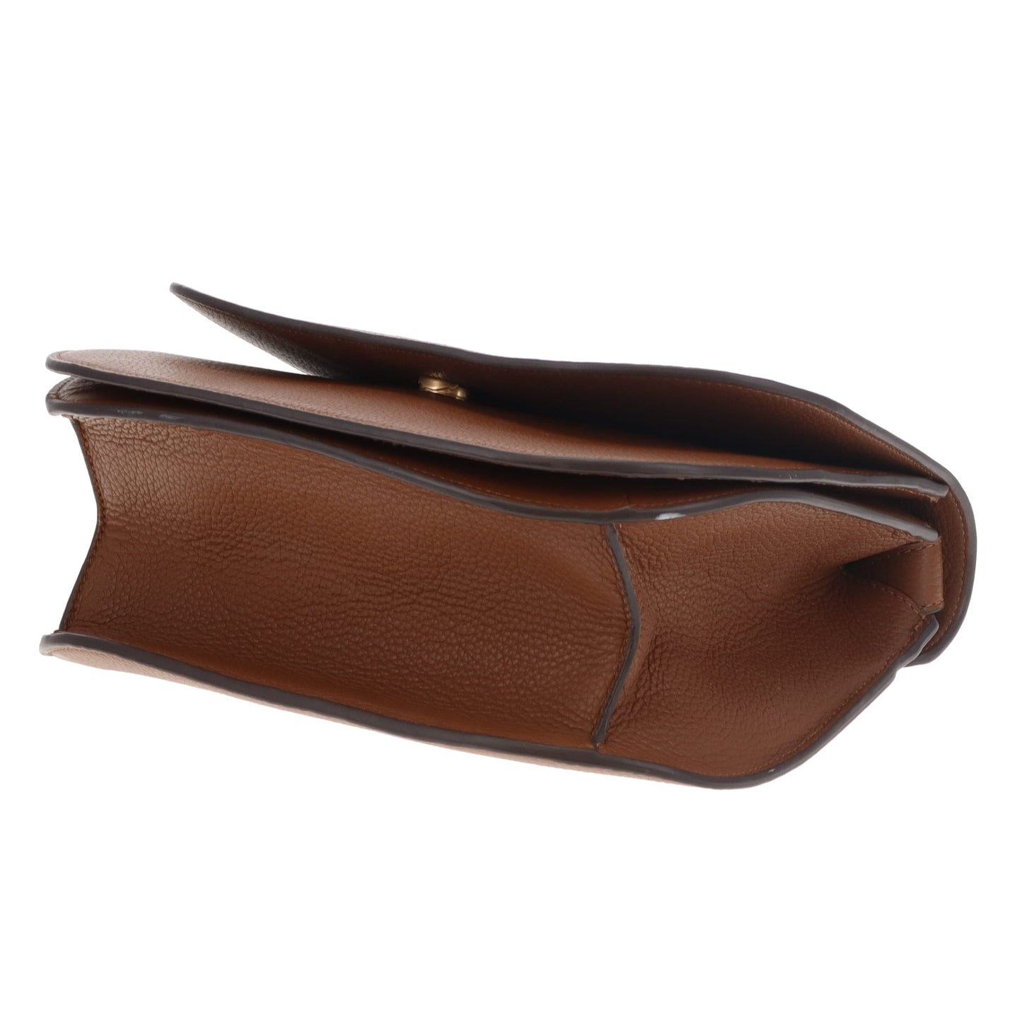 Tory Burch Britten Saddle Bag Tan GHW
