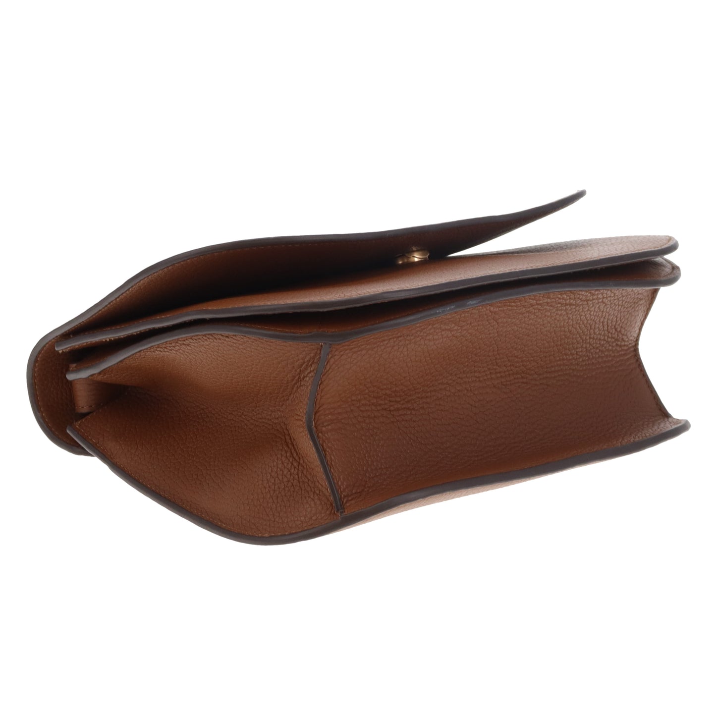 Tory Burch Britten Saddle Bag Tan GHW
