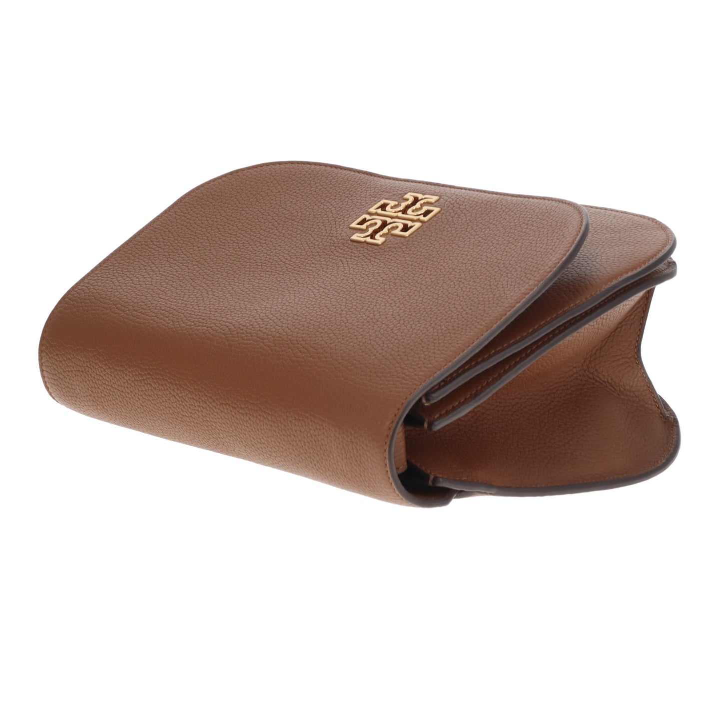 Tory Burch Britten Saddle Bag Tan GHW