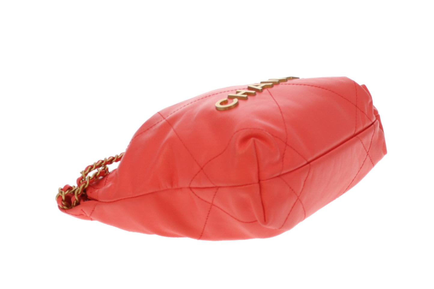 Chanel 22 Mini Coral Pink Leather Shiny Calfskin GHW