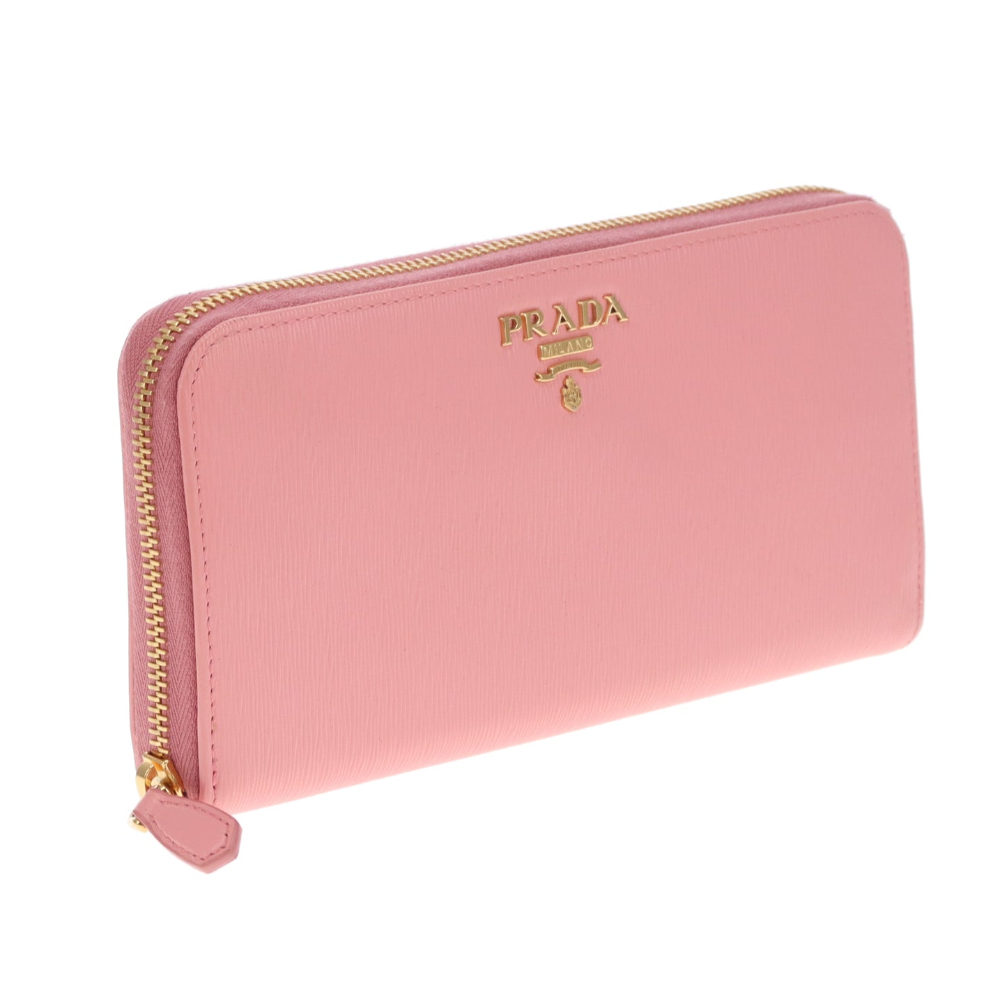 Prada Long Zipped Wallet Baby Pink Saffiano