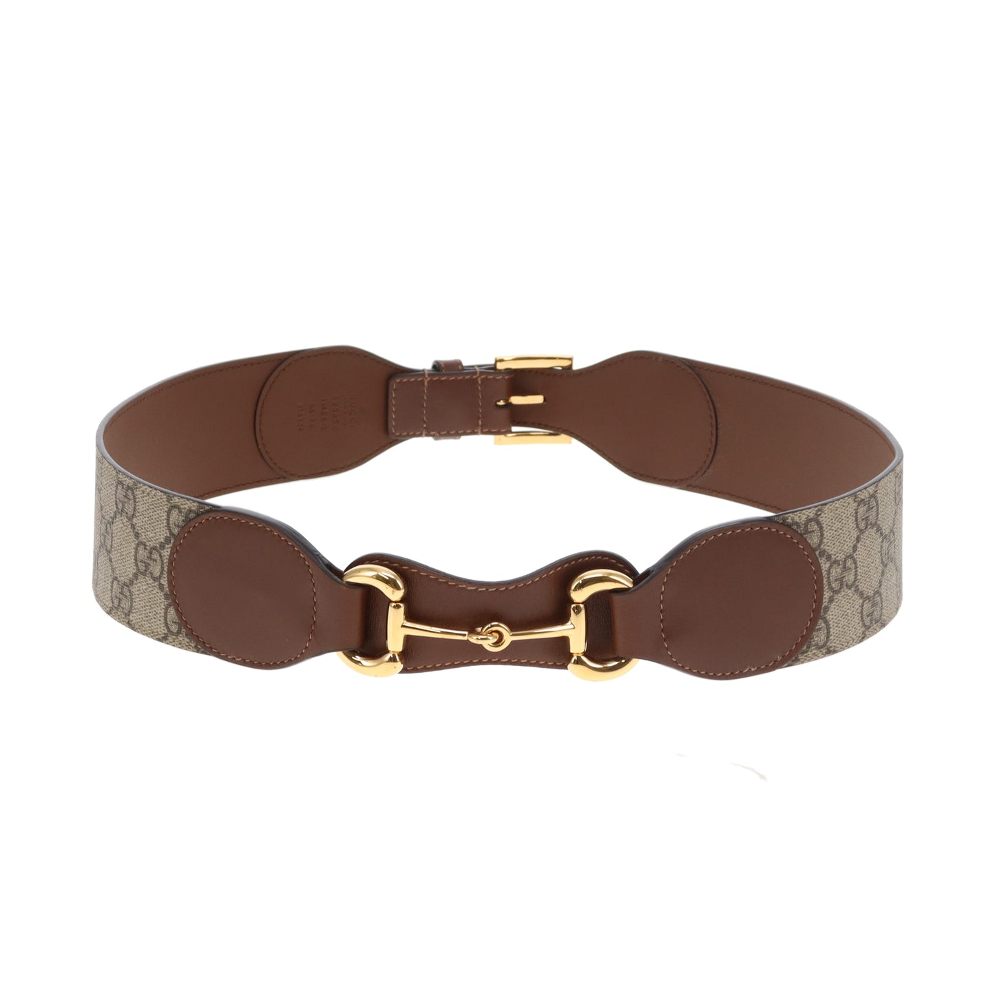 Gucci Horsebit Snaffle Belt GG Supreme 85cm