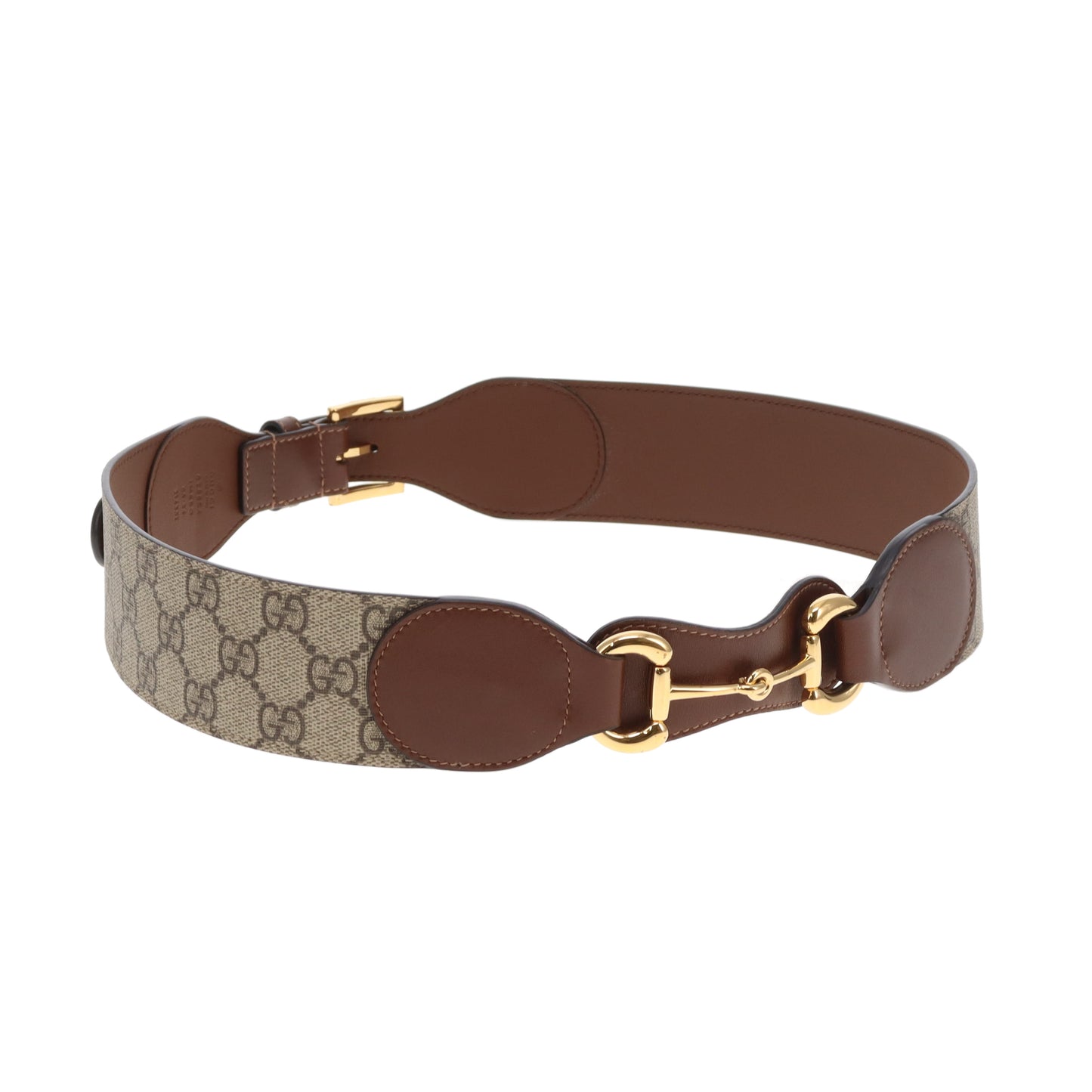 Gucci Horsebit Snaffle Belt GG Supreme 85cm