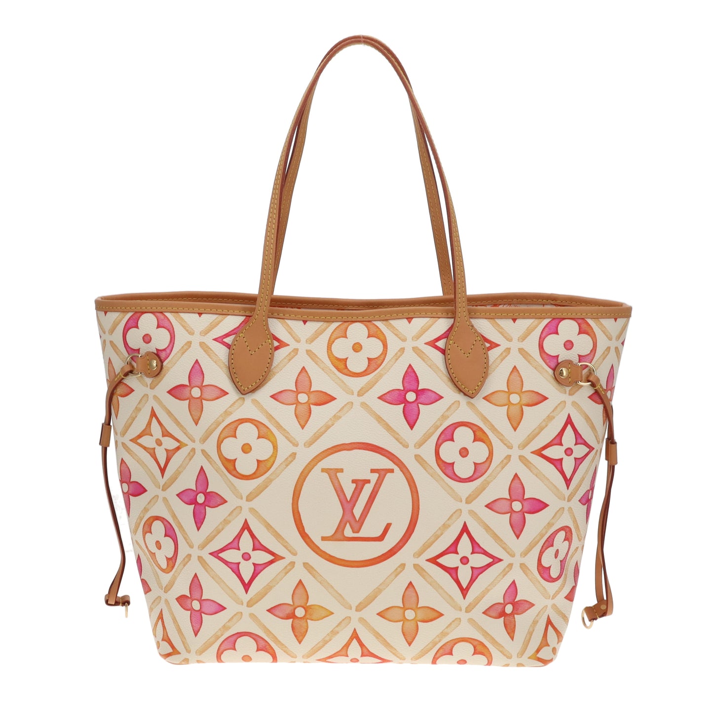 Louis Vuitton Neverfull MM & Pochette By The Pool Pink/Orange