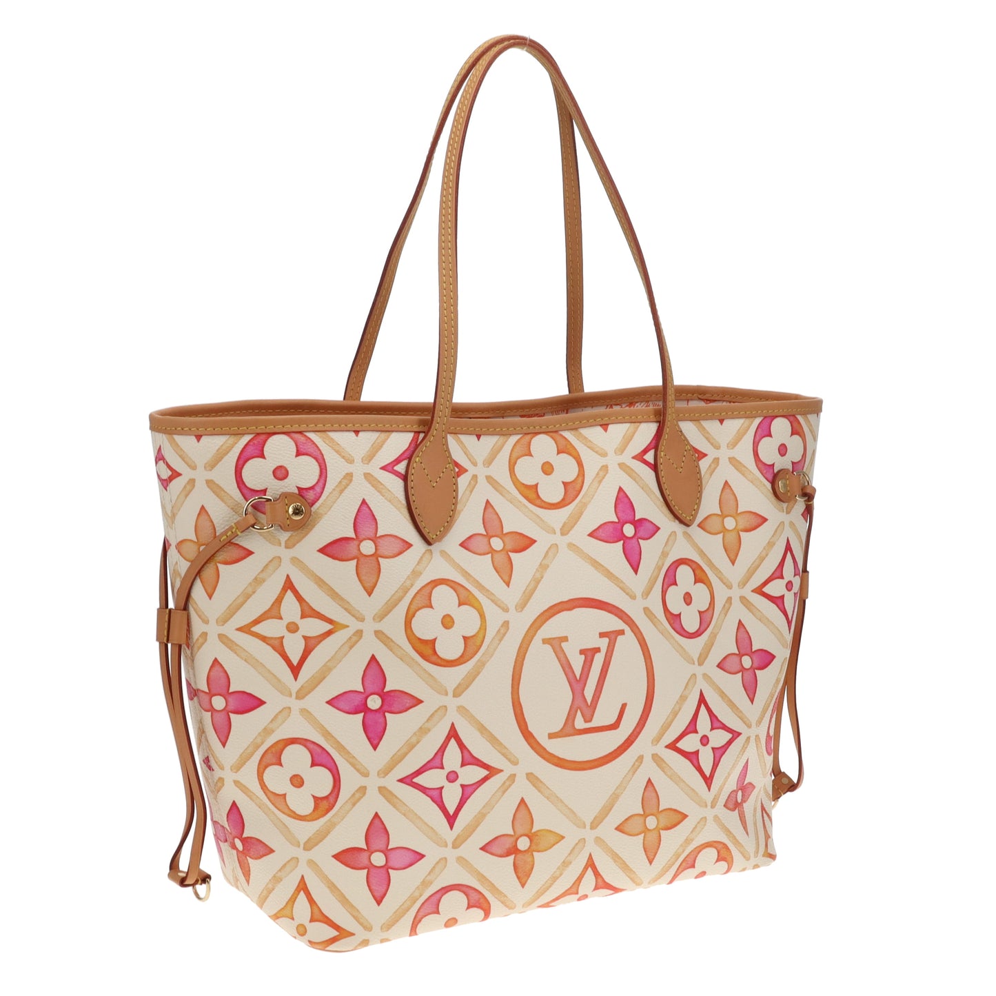 Louis Vuitton Neverfull MM & Pochette By The Pool Pink/Orange