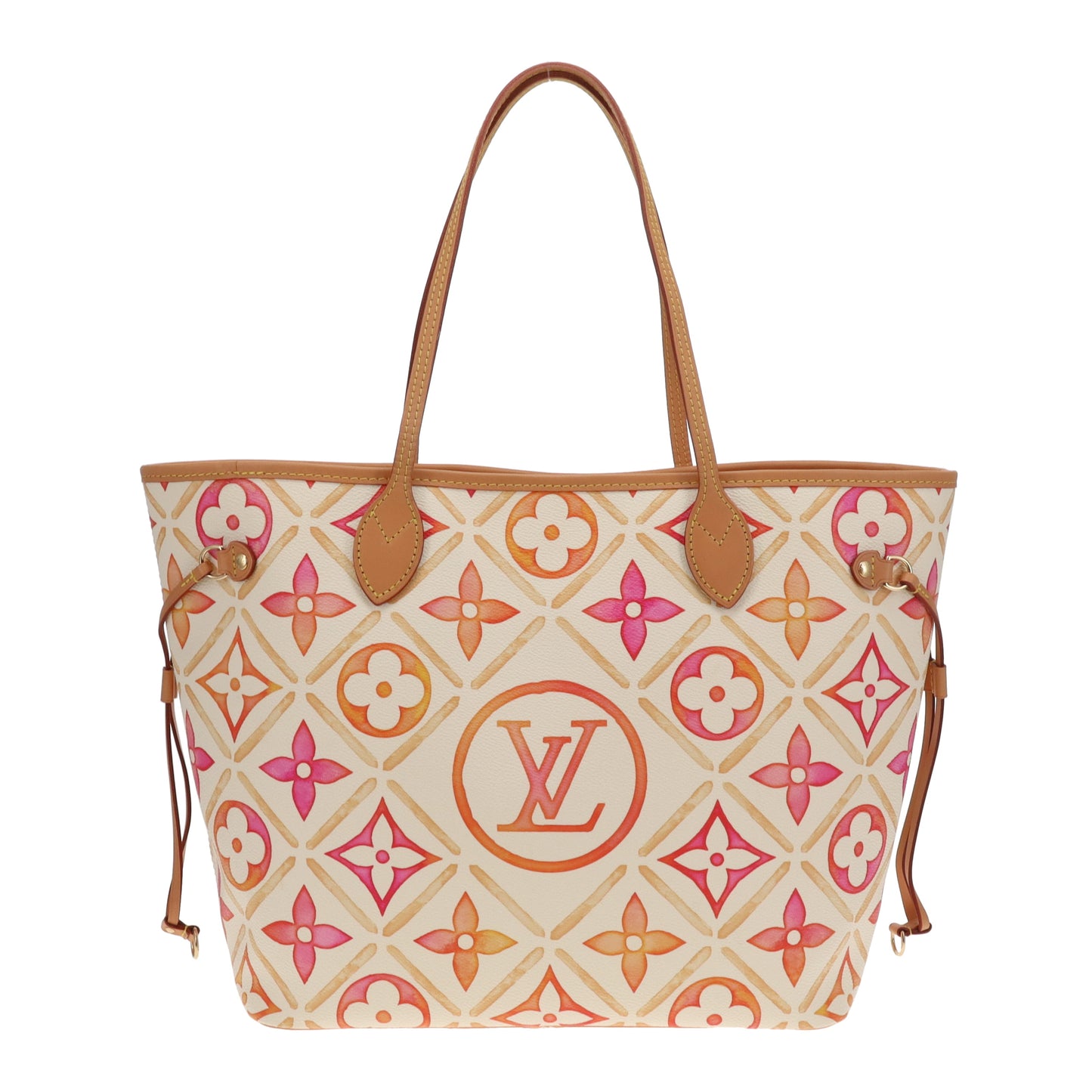 Louis Vuitton Neverfull MM & Pochette By The Pool Pink/Orange
